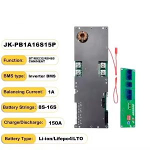 INSUM JK-PB1A16S15P JK BMS 16S 150A LiFePO4 Battery Management System for Home Energy Storage