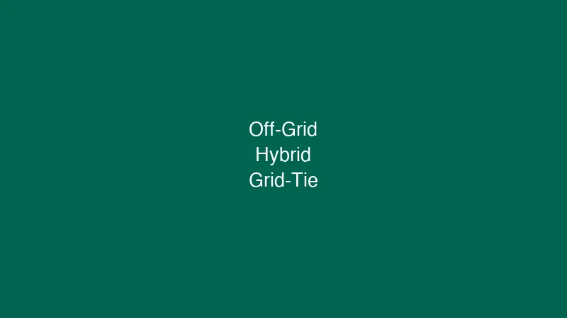 Grid-tie hybrid and off-grid inverter system topology diagram for home battery storage
