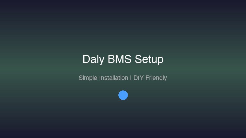 Daly BMS installation in a 48V battery pack showing simple wiring setup