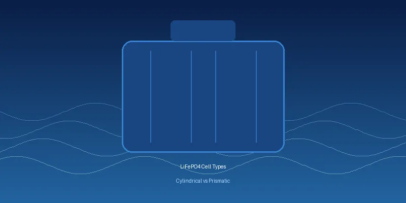 LiFePO4 cell types comparison cylindrical vs prismatic for marine batteries