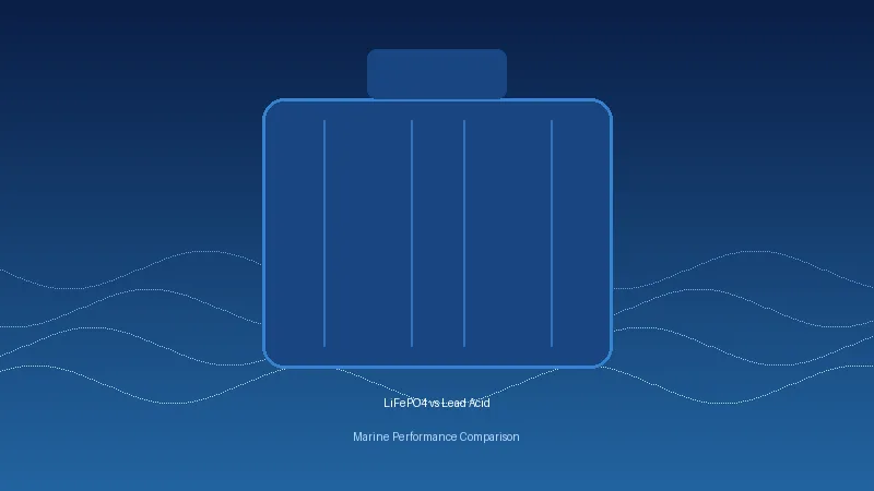 LiFePO4 vs lead acid battery comparison for marine applications