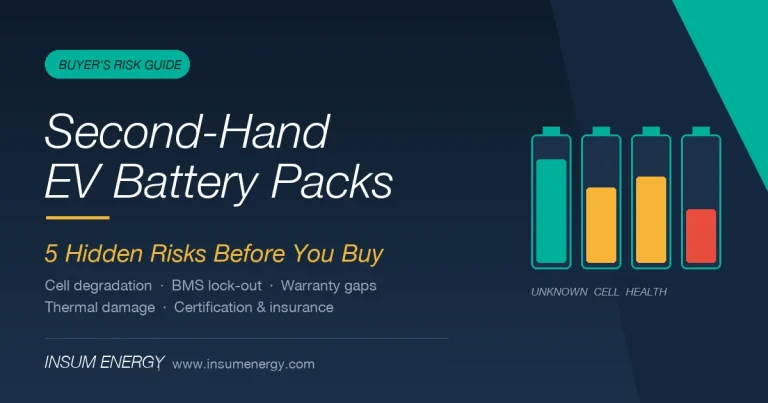 Second-hand EV battery packs: 5 hidden risks before you buy