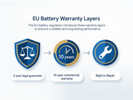 EU battery warranty layers 2026 legal guarantee commercial warranty right to repair