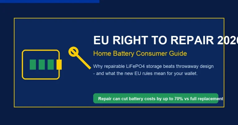 EU right to repair home battery storage guide 2026
