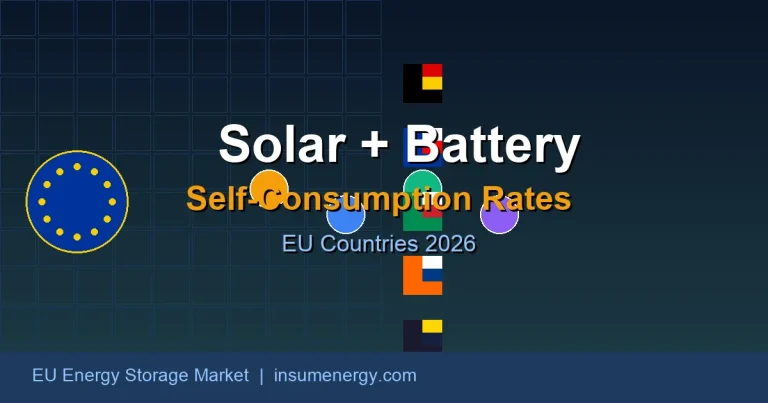 Self-Consumption Rates: Solar + Battery by EU Country 2026