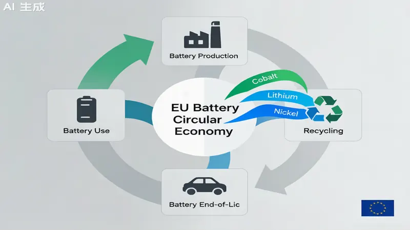 EU battery circular economy lifecycle recycling cobalt lithium nickel recovery 2026