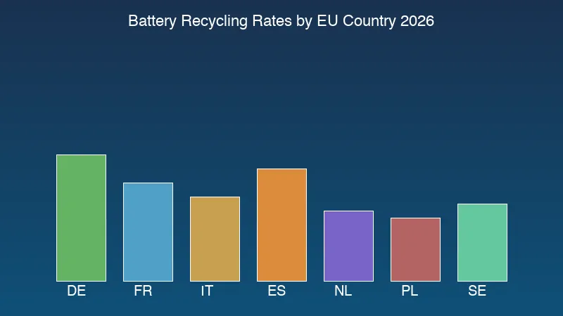 EU battery recycling rates by country 2026