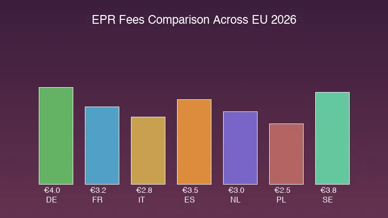 EPR fees comparison across EU countries 2026