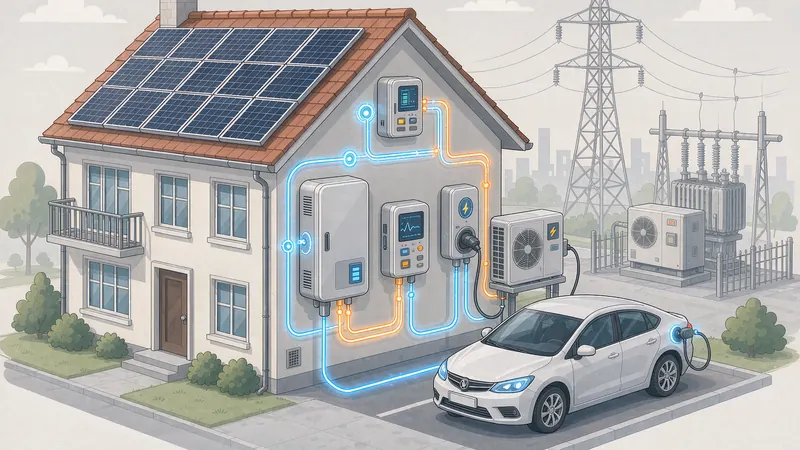 Home battery, smart meter, heat pump and EV charger providing flexibility services in the EU